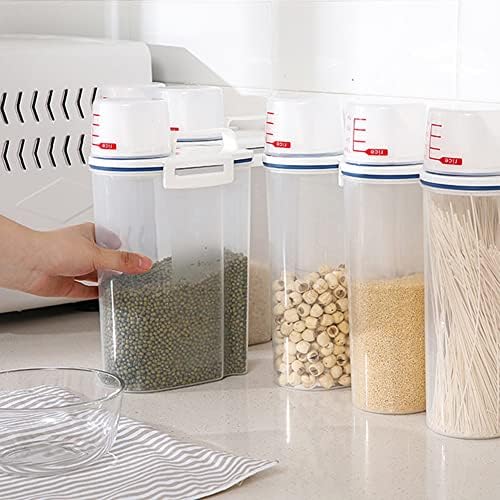 Dispensador de Detergente para Ropa - Dispensador de 70oz para Perlas Aromatizantes con Tapas, Ideal para Perlas de Lavandería, Avena y Comida para - imagen 4