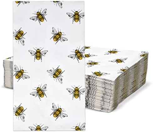 Servilletas Desechables de Papel 3 Capas Gift Boutique con Diseño de Abejas - Paquete de 100 para Fiestas, Bodas y Decoración de Eventos - imagen 2