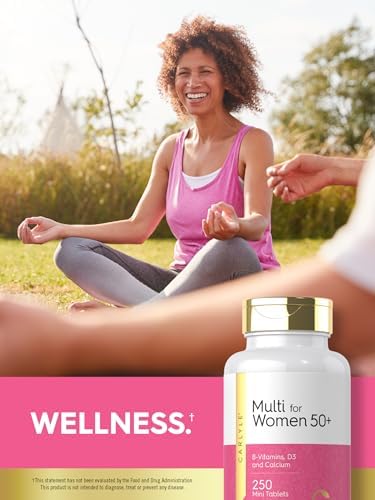 Carlyle Multivitamínico para Mujeres de 50 Años y Más | 250 Mini Tabletas | Suplemento con Vitaminas B, D3, Calcio y Folato | Sin Hierro | No GMO, - imagen 6