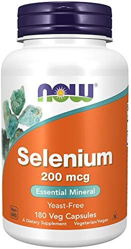 NOW Foods Selenio 200 mcg VCaps, 180 cápsulas - imagen 1