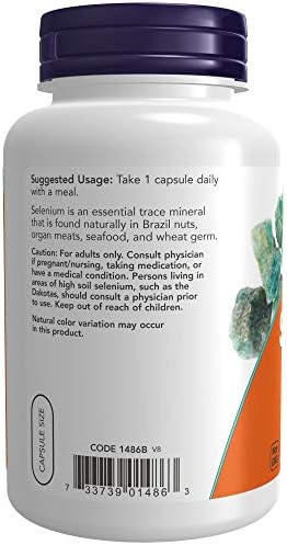 NOW Foods Selenio 200 mcg VCaps, 180 cápsulas - imagen 3