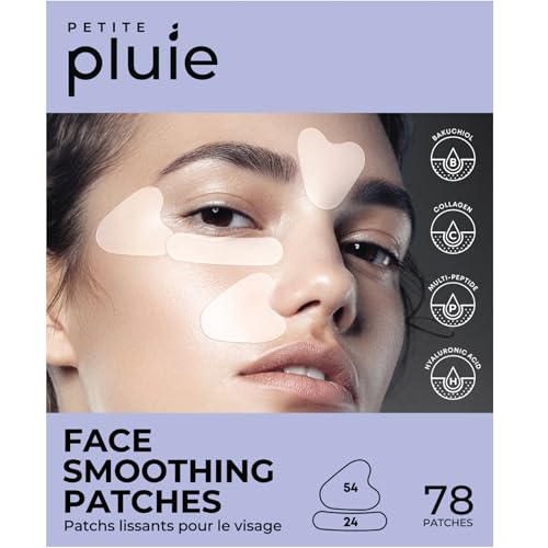 Parches Antienvejecimiento PETITE PLUIE para Alisar el Rostro (78 Piezas) | Cuidado K-Beauty Nocturno con Bakuchiol, Colágeno y Péptidos | Para - imagen 1