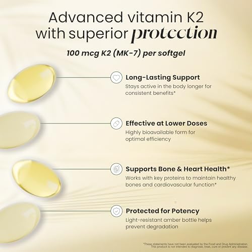 HealthA2Z® Vitamina D3 (2,000 UI) + K2 (MK-7) con Aceite de Coco Virgen - 90 Cápsulas Blandas - Ayuda a la Absorción de Calcio para Huesos, Dientes y - imagen 7