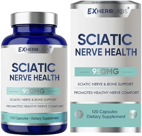 Suplemento para el Nervio Ciático, (120 Cápsulas) Fórmula Avanzada con Ácido Alfa-Lipoico y Complejo de Vitamina B, Apoya la Movilidad y Salud del - imagen 1