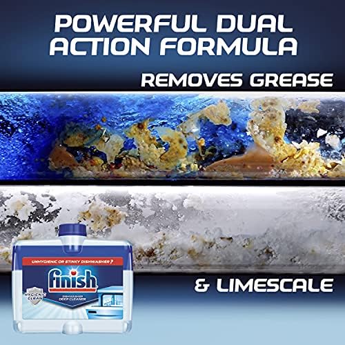 Limpiador para Lavavajillas Finish de Doble Acción: Combate Grasa y Sarro, Fresco 8.45 oz. (Paquete de 4) - imagen 3