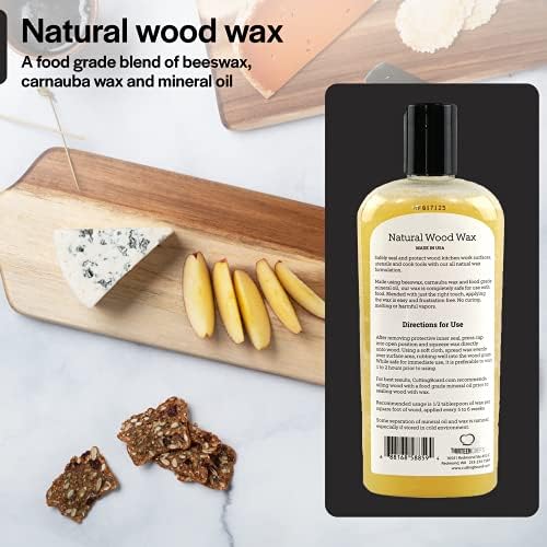 Cera y Acondicionador para Tablas de Cortar con Cera de Abejas de Grado Alimenticio - Cuida Encimeras de Madera, Bloques de Carnicero y Utensilios - - imagen 6
