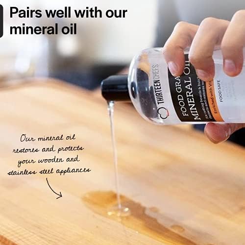 Cera y Acondicionador para Tablas de Cortar con Cera de Abejas de Grado Alimenticio - Cuida Encimeras de Madera, Bloques de Carnicero y Utensilios - - imagen 7