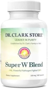 Wormwood Super W Blend 330 Mg de Dr Clark Store, 100 Cápsulas, Suplemento Botánico Tradicional para el Equilibrio Digestivo y Limpieza Interna, Sin - imagen 1