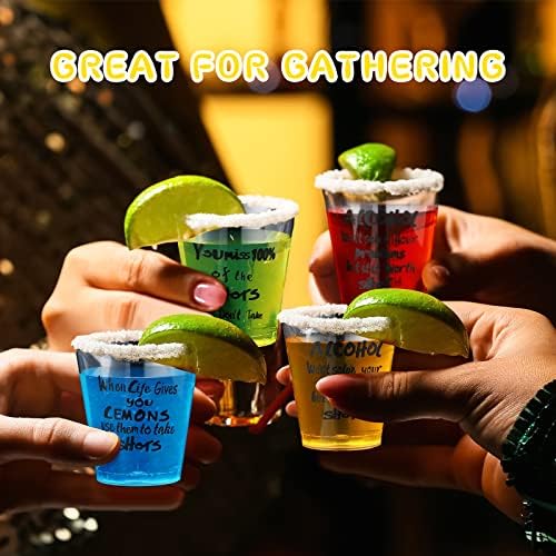 Vasos de Plástico Desechables Peryiter 100 Pzs 1.7 oz Transparentes para Shots, Diseño Divertido, Ideal para Bodas y Fiestas de Cumpleaños - imagen 6