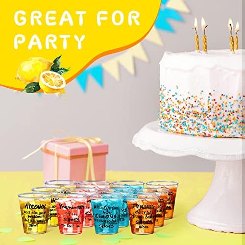 Vasos de Plástico Desechables Peryiter 100 Pzs 1.7 oz Transparentes para Shots, Diseño Divertido, Ideal para Bodas y Fiestas de Cumpleaños - imagen 7