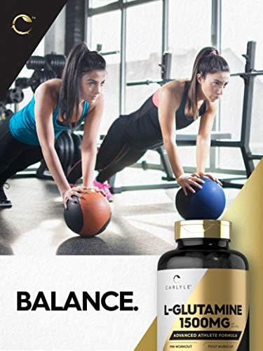Cápsulas de Glutamina Carlyle L | 1500mg | 240 Contenido | Fórmula Avanzada para Atletas | Suplemento Sin OGM y Libre de Gluten - imagen 6