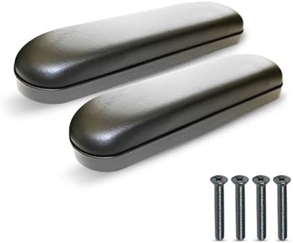 Salvavidas Healthline para Sillas de Ruedas, Par de Almohadillas de Vinil para Brazos Universales de 10, Color Negro - imagen 1