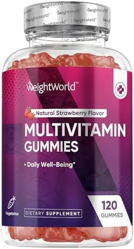 Gomitas Multivitamínicas WeightWorld para Adultos - Halal - Vitaminas A, C, D3, B6, B12 y Biotina - 120 Gomitas para Hombres y Mujeres de Todas las - imagen 1