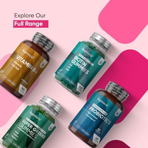 Gomitas Multivitamínicas WeightWorld para Adultos - Halal - Vitaminas A, C, D3, B6, B12 y Biotina - 120 Gomitas para Hombres y Mujeres de Todas las - imagen 8
