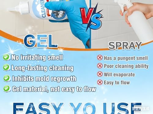 Gel Limpiador Lubynia Home, 8 Fl Oz - Solución para Limpiar Grout, Sellador, Baño, Ducha, Tina, Refrigerador y Goma de Lavadora de Carga Frontal - imagen 5