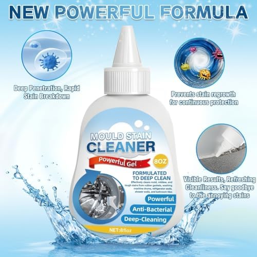 Gel Limpiador Lubynia Home, 8 Fl Oz - Solución para Limpiar Grout, Sellador, Baño, Ducha, Tina, Refrigerador y Goma de Lavadora de Carga Frontal - imagen 7