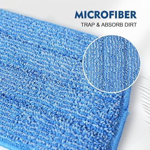 MABUBU Paquete de 3 Almohadillas de Microfibra para Mopas, Reemplazos Reutilizables para Mopas de Spray, Almohadillas para Limpieza de Pisos - imagen 2