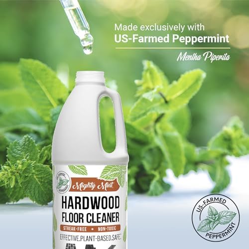 Limpiador de Pisos de Madera Mighty Mint, Listo para Usar con Mopas y Pulverizadores, Aroma Natural a Menta, 32 oz - imagen 4