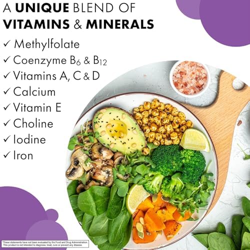 Suplemento Prenatal BlueBonnet Nutrition para Mujeres, 30 Cápsulas Veggie, Salud Prenatal y Postnatal, No GMO, Kosher, Sin Gluten, Sin Soja - imagen 4