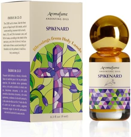 Aceite de Unción de Espikenardo 9ml | Bendiciones de las Tierras Santas | Bendecido en Jerusalén con Especias Bíblicas | Regalo Cristiano | Aceite - imagen 1