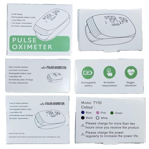 Oxímetro de Pulso Recargable con Lectura Rápida y Precisa de SpO2 para Deportes al Aire Libre y Uso en Casa (Rosa) - imagen 8