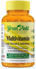 Multivitaminas Halal Greenfield Nutrition para Mujeres y Hombres - 60 Tabletas Gelatinosas Sin Gelatina con 27+ Vitaminas y Minerales, A, B12, C, D3, - imagen 1