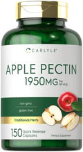 Cápsulas de Pectina de Manzana Carlyle | 1950mg | 150 Píldoras | Suplemento Herbal Sin OGM y Libre de Gluten - imagen 1