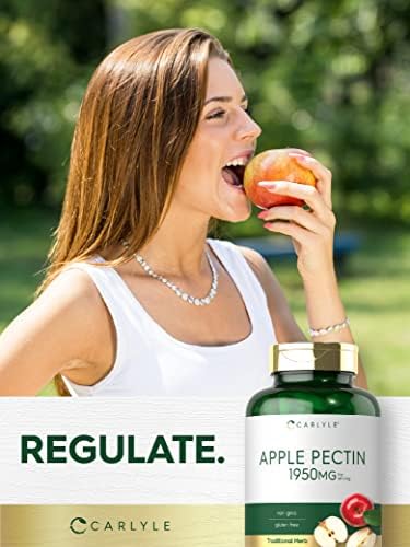 Cápsulas de Pectina de Manzana Carlyle | 1950mg | 150 Píldoras | Suplemento Herbal Sin OGM y Libre de Gluten - imagen 6