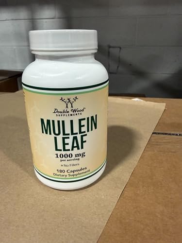 Cápsulas de Hoja de Mullein de Double Wood Supplements, 180 Cápsulas Veganas Sin Rellenos, Apoya la Salud Pulmonar y Respiratoria - imagen 6
