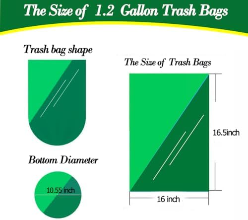 Bolsas de Basura Transparentes Hommaly de 1.2 Galones, 240 Piezas, Sin Fragancia, Antiperforación y a Prueba de Fugas, Ideal para Botes de 3-6 Litros - imagen 2