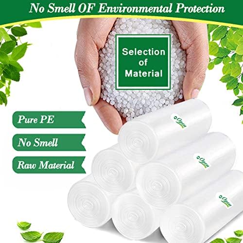 Bolsas de Basura Transparentes Hommaly de 1.2 Galones, 240 Piezas, Sin Fragancia, Antiperforación y a Prueba de Fugas, Ideal para Botes de 3-6 Litros - imagen 5
