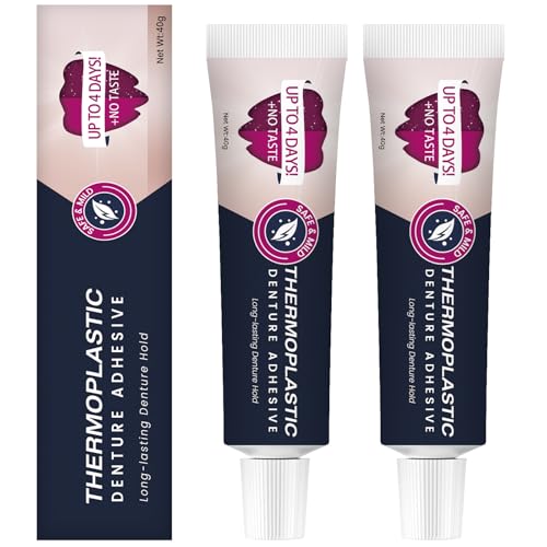Adhesivo Termoplástico para Dentaduras 2 Pcs, Ajusta y Asegura Dentaduras Superiores e Inferiores, Sujeción Cómoda y Segura por Hasta 4 Días - imagen 1