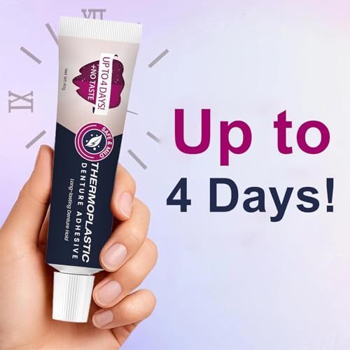 Adhesivo Termoplástico para Dentaduras 2 Pcs, Ajusta y Asegura Dentaduras Superiores e Inferiores, Sujeción Cómoda y Segura por Hasta 4 Días - imagen 2