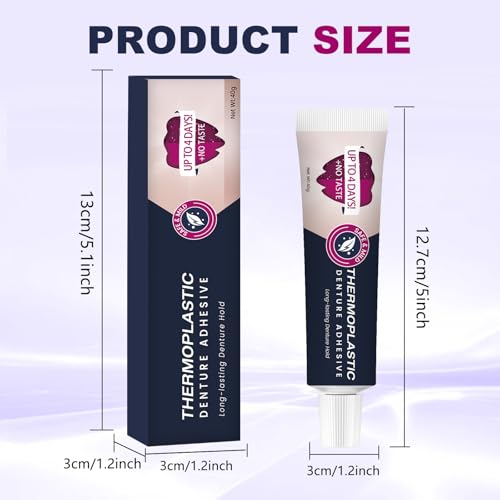Adhesivo Termoplástico para Dentaduras 2 Pcs, Ajusta y Asegura Dentaduras Superiores e Inferiores, Sujeción Cómoda y Segura por Hasta 4 Días - imagen 4