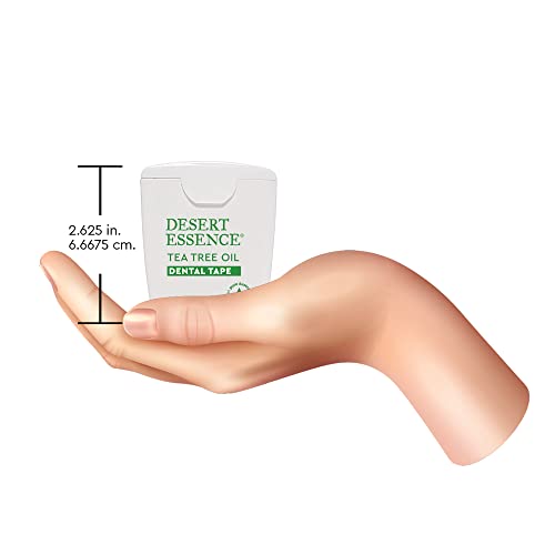 Cinta Dental de Aceite de Árbol de Té Desert Essence - 30 Yardas - Paquete de 2 - Naturalmente Encerada con Cera de Abeja - Cinta Gruesa Sin - imagen 7