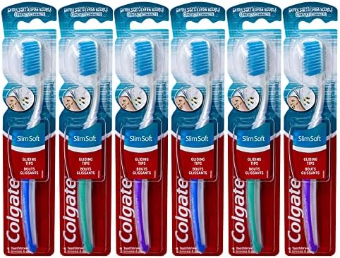 Cepillo de Dientes Colgate Slimsoft, Paquete de 6 Unidades - imagen 1