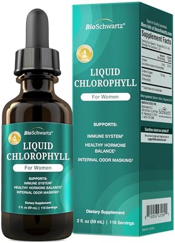 BioSchwartz Clorofila Líquida para Mujeres - con Cobre para Apoyo Inmunológico, Salud de la Piel y Desodorante Interno - Suplemento Líquido de - imagen 1