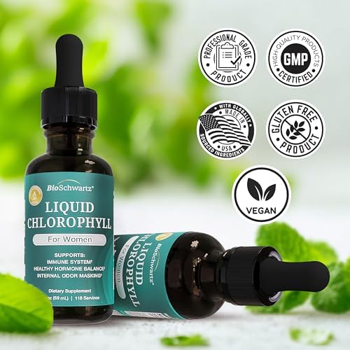 BioSchwartz Clorofila Líquida para Mujeres - con Cobre para Apoyo Inmunológico, Salud de la Piel y Desodorante Interno - Suplemento Líquido de - imagen 6