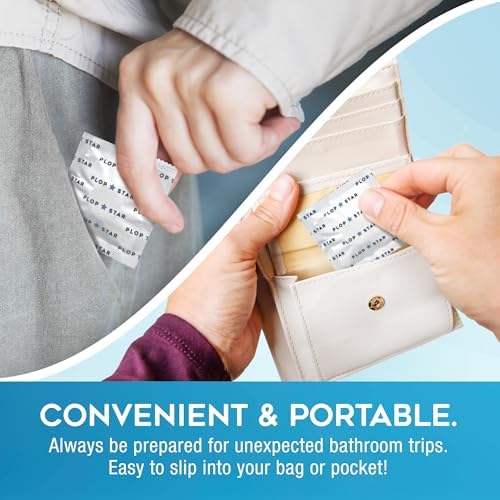 Tabletas Desodorantes para Inodoro Plop Star, Eliminador de Olores, Pastillas Portátiles para Control de Olores en Baño, 30 Piezas Envuelta - imagen 5