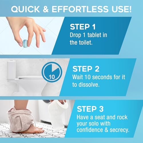 Tabletas Desodorantes para Inodoro Plop Star, Eliminador de Olores, Pastillas Portátiles para Control de Olores en Baño, 30 Piezas Envuelta - imagen 6
