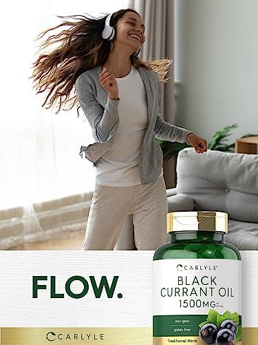 Cápsulas de Aceite de Grosella Negra Carlyle | 1500mg | 200 Contenido | Aceite de Semilla de Grosella Negra | Fórmula Sin OGM y Sin Gluten - imagen 6