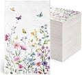 Paquete de 100 Servilletas de Flores Silvestres, Toallas Desechables para Baño, Decoración Floral para Bodas, Baby Showers, Cumpleaños y Fiestas de - imagen 1