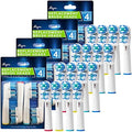 Cabezas de cepillo de repuesto compatibles con Oral B Braun - Diseño Doble Limpieza, 16 Piezas - Repuestos para cepillos eléctricos Oralb Pro 7000, - imagen 1