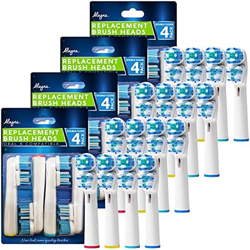 Cabezas de cepillo de repuesto compatibles con Oral B Braun - Diseño Doble Limpieza, 16 Piezas - Repuestos para cepillos eléctricos Oralb Pro 7000, - imagen 1