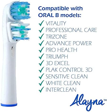Cabezas de cepillo de repuesto compatibles con Oral B Braun - Diseño Doble Limpieza, 16 Piezas - Repuestos para cepillos eléctricos Oralb Pro 7000, - imagen 4