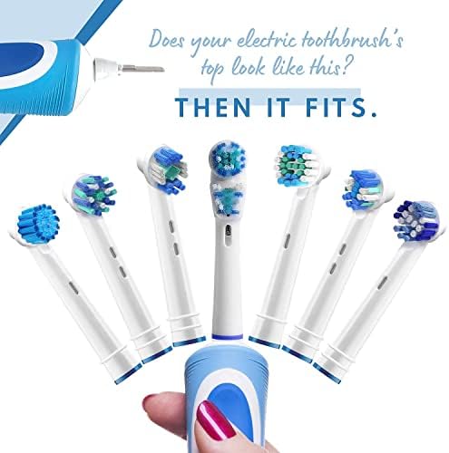 Cabezas de cepillo de repuesto compatibles con Oral B Braun - Diseño Doble Limpieza, 16 Piezas - Repuestos para cepillos eléctricos Oralb Pro 7000, - imagen 6
