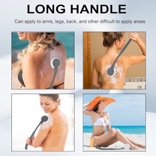 Aplicador de Loción para Espalda, Mango Largo Desmontable de 20.5 para Mujeres y Personas Mayores, Ideal para Aplicar Protector Solar y Bronceador - imagen 3