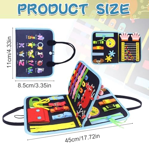 Manta Fidget TUSAUW para Adultos con Demencia, Productos para Ancianos, Actividades para Alzheimer, Regalos para Pacientes y Niños con Autismo - imagen 4