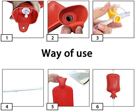 Kit de Enema de Café GNEGKLEAN - Bolsa de 2L con Manguera de Silicona de 5.0ft para Limpieza y Desintoxicación en Casa - imagen 4