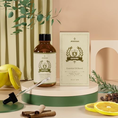 Mezcla de Aceites Esenciales ARVIDSSON Five Guard 4 Fl. Oz (120ml), Combina Clavo, Eucalipto, Limón, Canela y Romero para un Refrescante Aroma en Casa - imagen 4